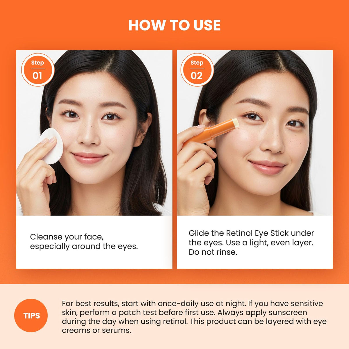 VELAMO ADVANCED Retinol Eye Balm Stick side view