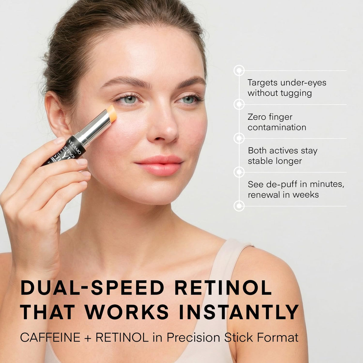 VELAMO ADVANCED Retinol Eye Stick close-up of the stick