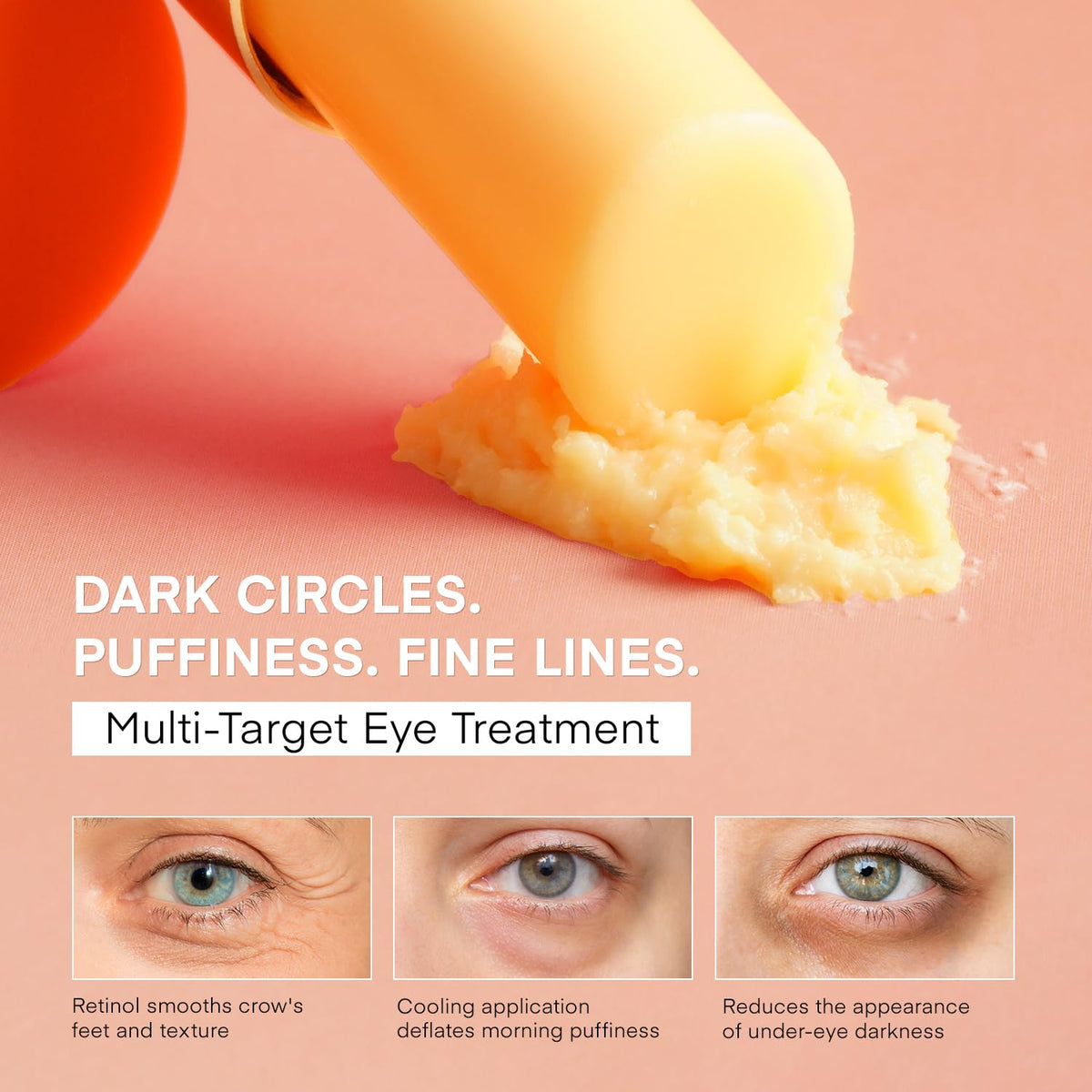 VELAMO ADVANCED Retinol Eye Stick on a bathroom counter