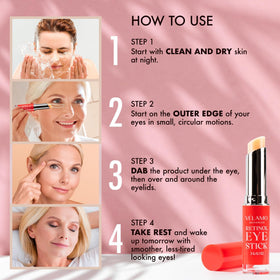 VELAMO ADVANCED Retinol Eye Stick with ingredients
