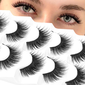 Veleasha 5D Faux Mink False Eyelashes 5D32 front view