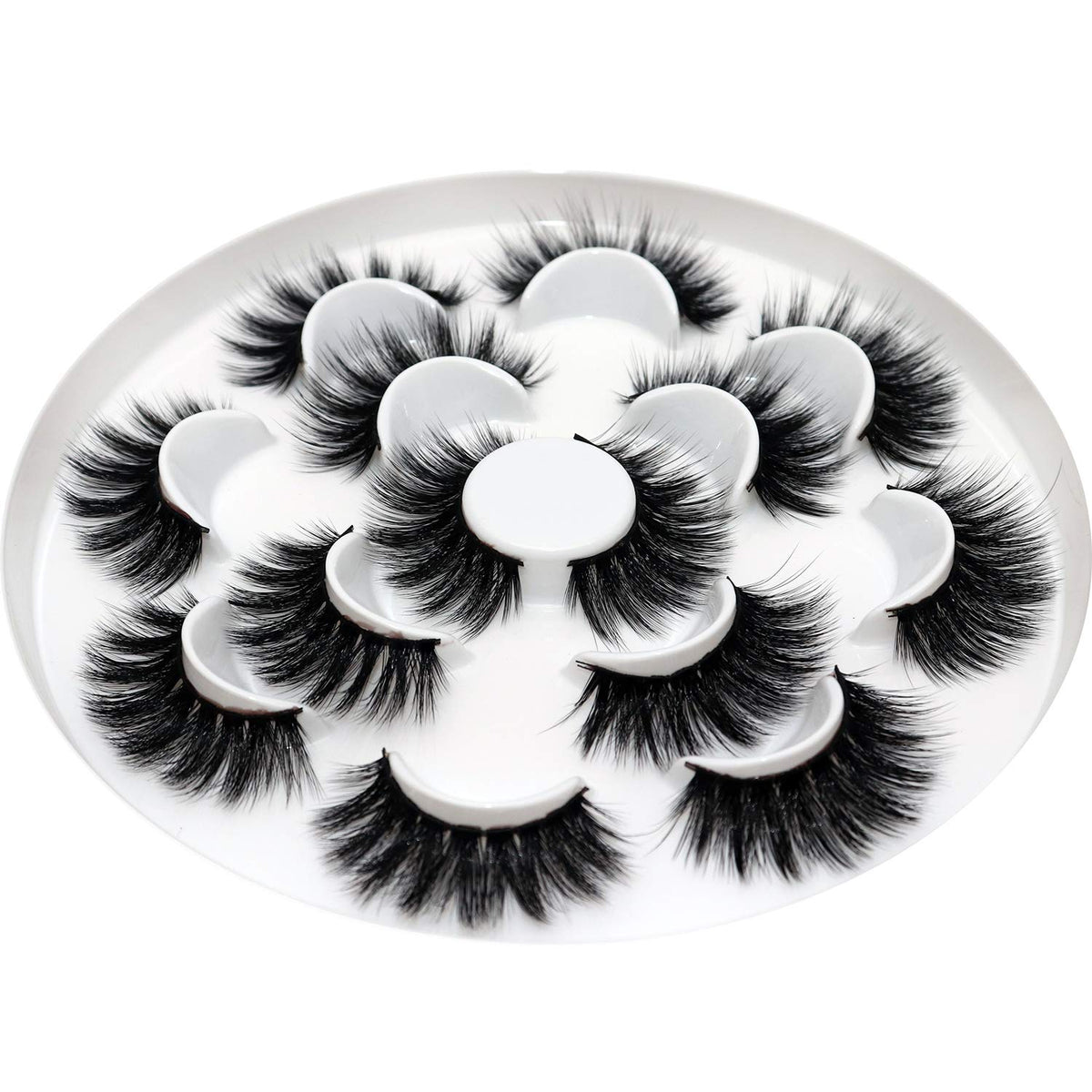 Veleasha 5D Faux Mink False Eyelashes close-up of lash band