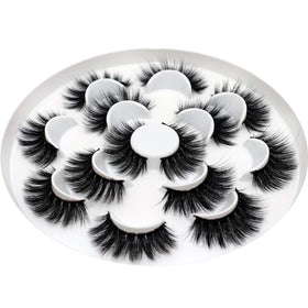 Veleasha 5D Faux Mink False Eyelashes close-up of lash band