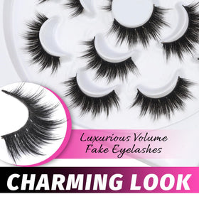 Veleasha 5D Faux Mink lashes detail of lash band