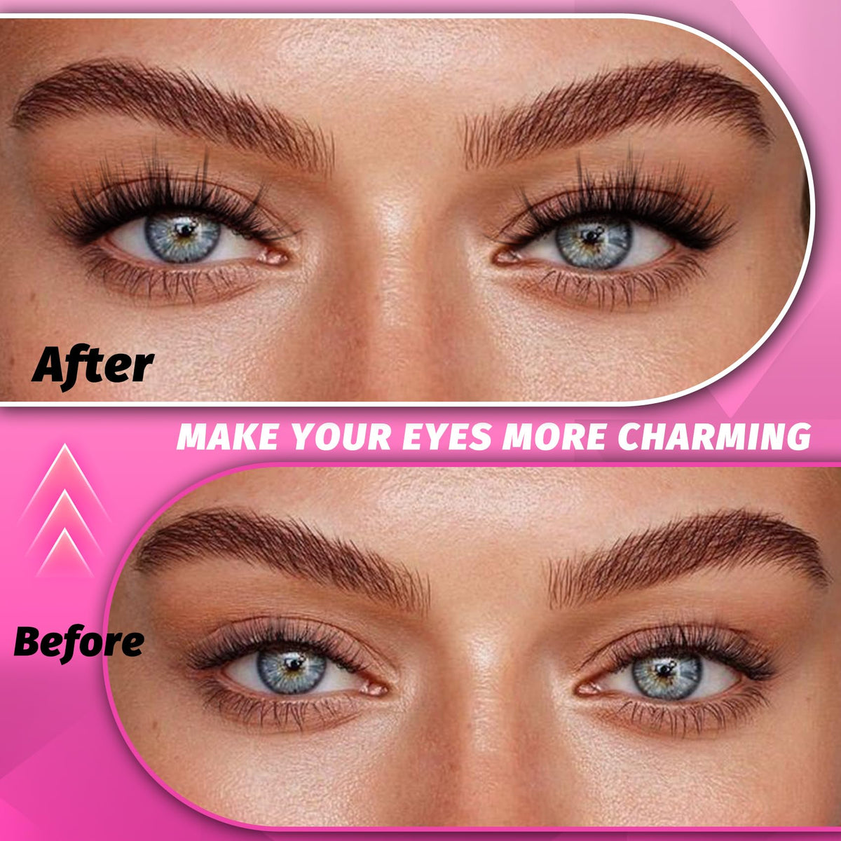 Veleasha 5D Faux Mink lashes in use on model