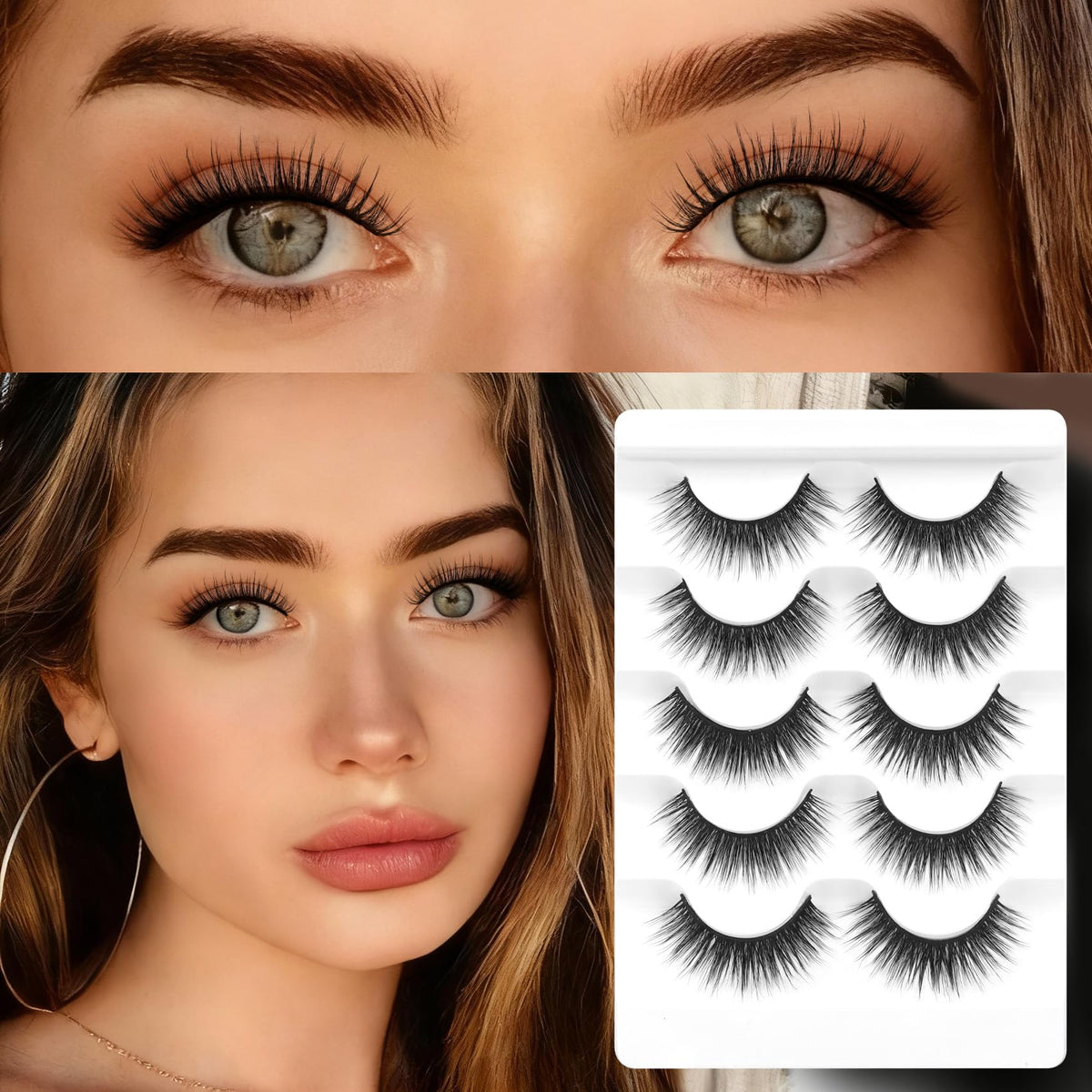 Veleasha 5D32 lashes in packaging