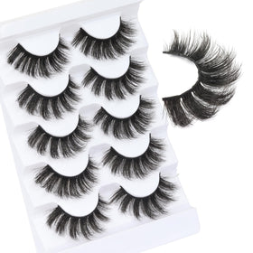Veleasha Fluffy False Eyelashes Cat Eye Lash Strips front view