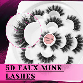 Veleasha Fluffy False Eyelashes cotton lash band detail