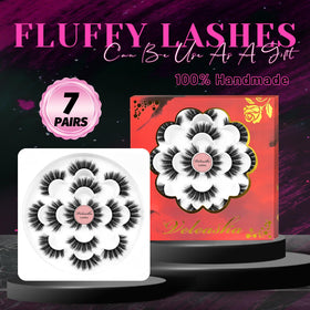 Veleasha Fluffy False Eyelashes in makeup setting