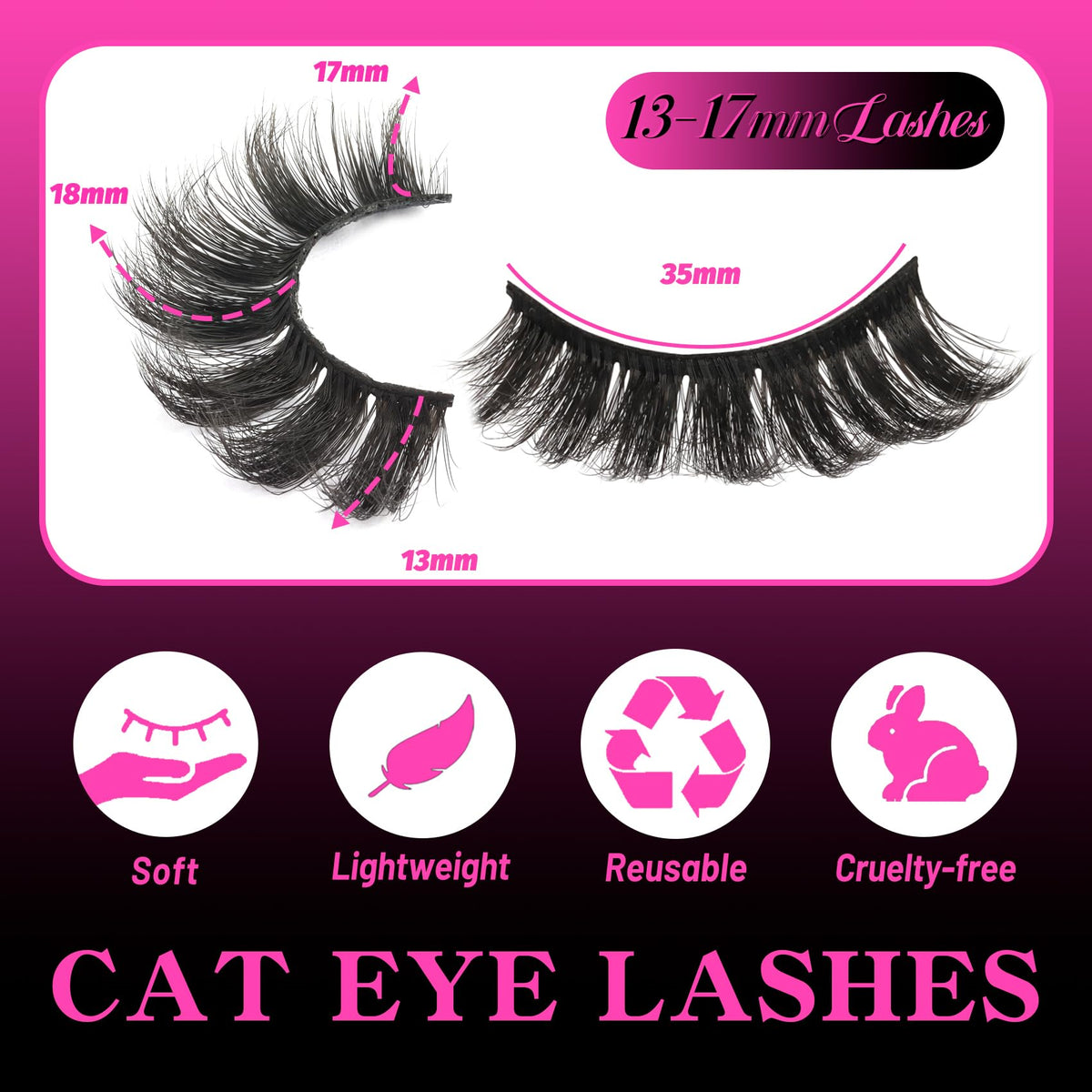 Veleasha Fluffy False Eyelashes in packaging