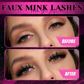 Veleasha Fluffy False Eyelashes packaging close-up