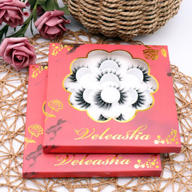 Veleasha Lashes 5D Faux Mink Eyelashes in a beauty setup