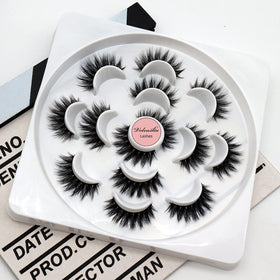 Veleasha Lashes 5D09 side view showcasing fluffy texture
