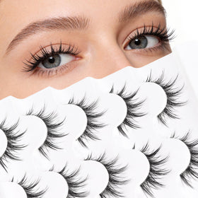 Veleasha Manga Lashes 5 pairs of spiky lashes front view