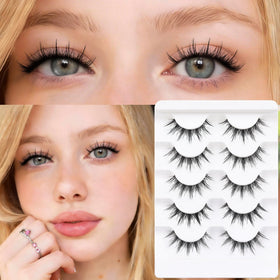 Veleasha Manga Lashes packaging with clear band lashes