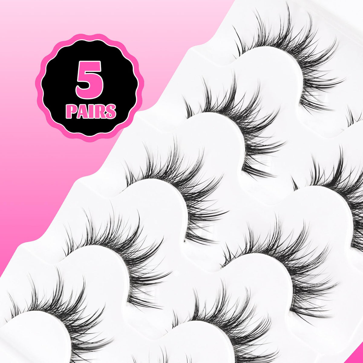 Veleasha Manga Lashes worn by a model with anime makeup