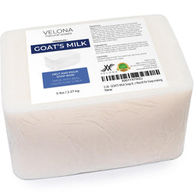 velona Goat Milk Soap Base 5 lb with botanical additions