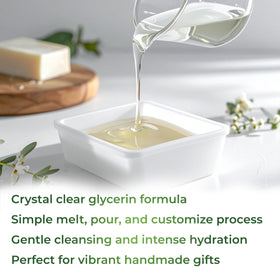 velona Ultra Clear Glycerin Soap Base melted in a bowl