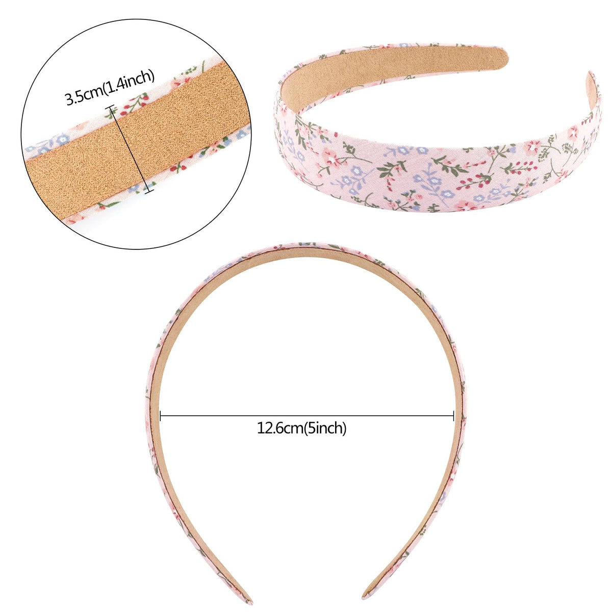 VELSCRUN headbands laid out on a table