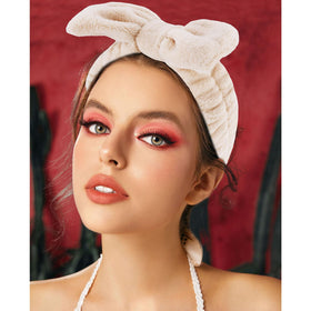 VELSCRUN spa headband with floral design