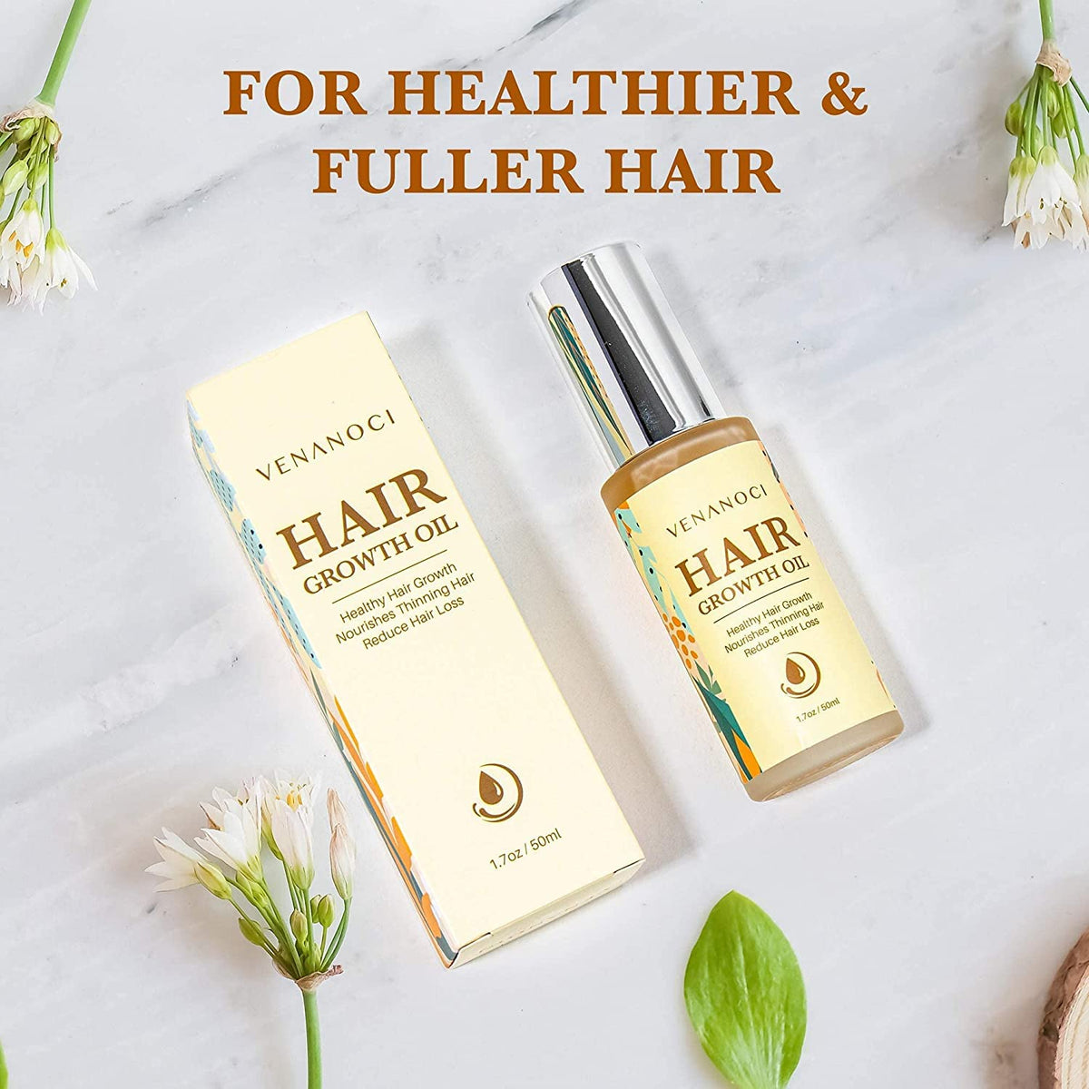 Venanoci Hair Growth Oil packaging dimensions