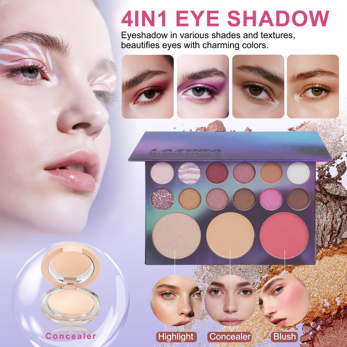 venshun Makeup Kit includes mascara and eyeliner