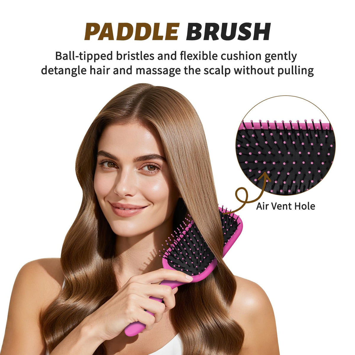 Vented styling brush from BALON with removable back