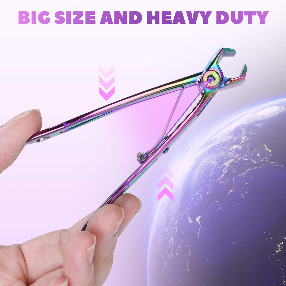 Vepkuso Toenail Clippers in use on thick toenails