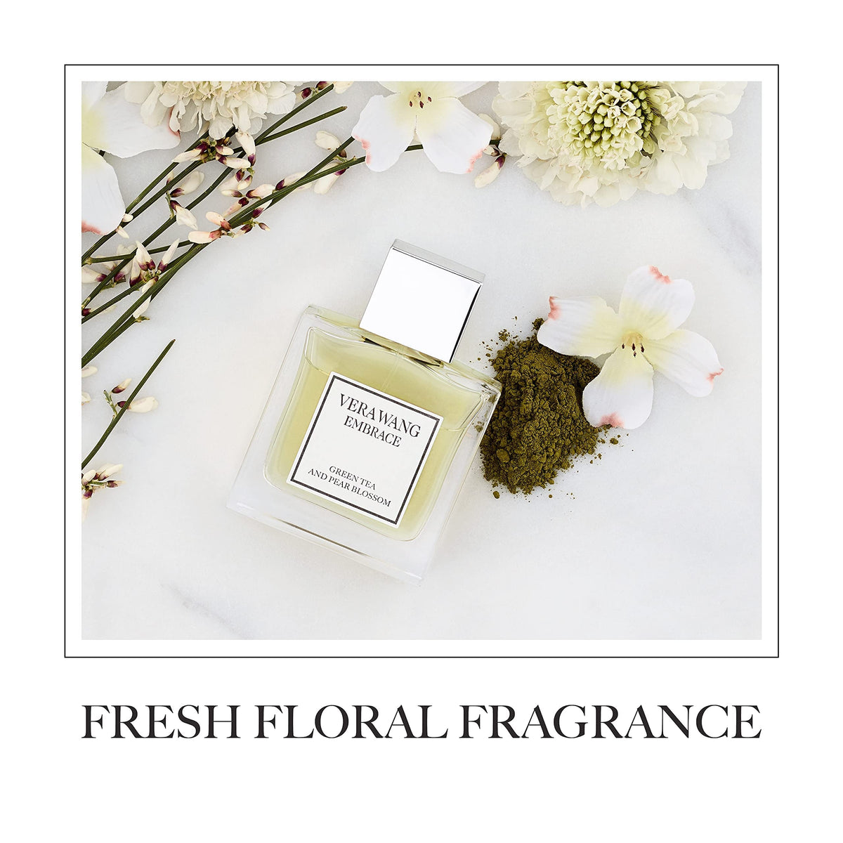 Vera Wang Embrace Body Mist packaging with floral design