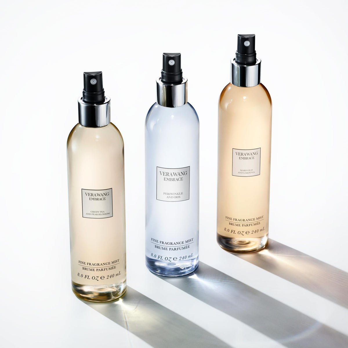 Vera Wang Embrace Body Mist with fresh flowers