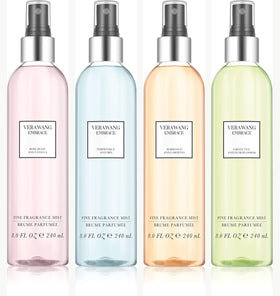 Vera Wang Embrace Body Mist with pear blossoms