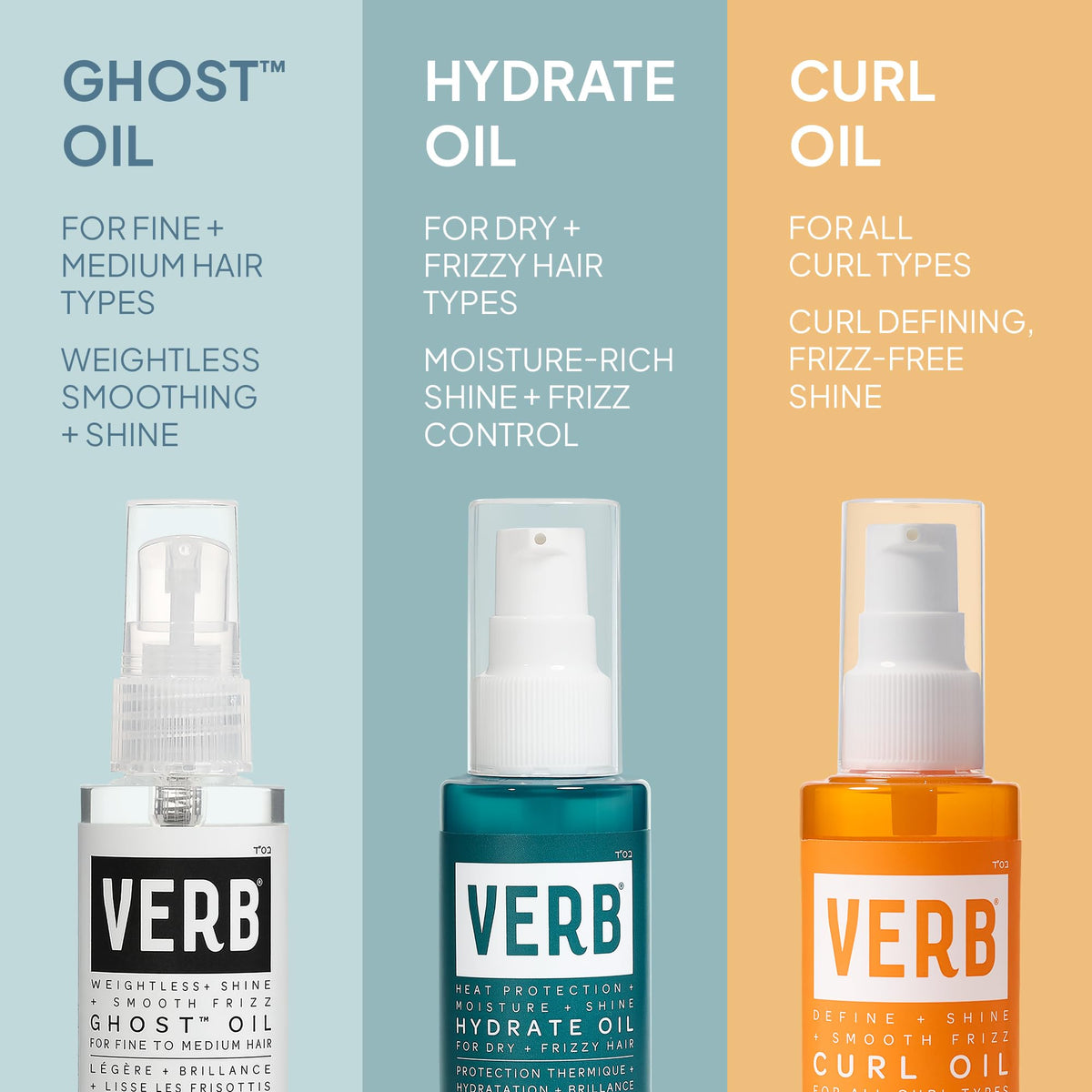 VERB Ghost Fine Hair Oil packaging details