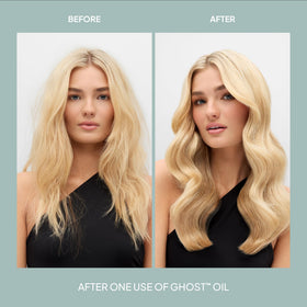 VERB Ghost Weightless Fine Hair Oil application on hair