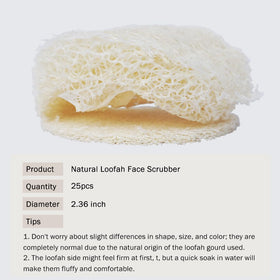 VeridianLife natural loofah face pads in packaging