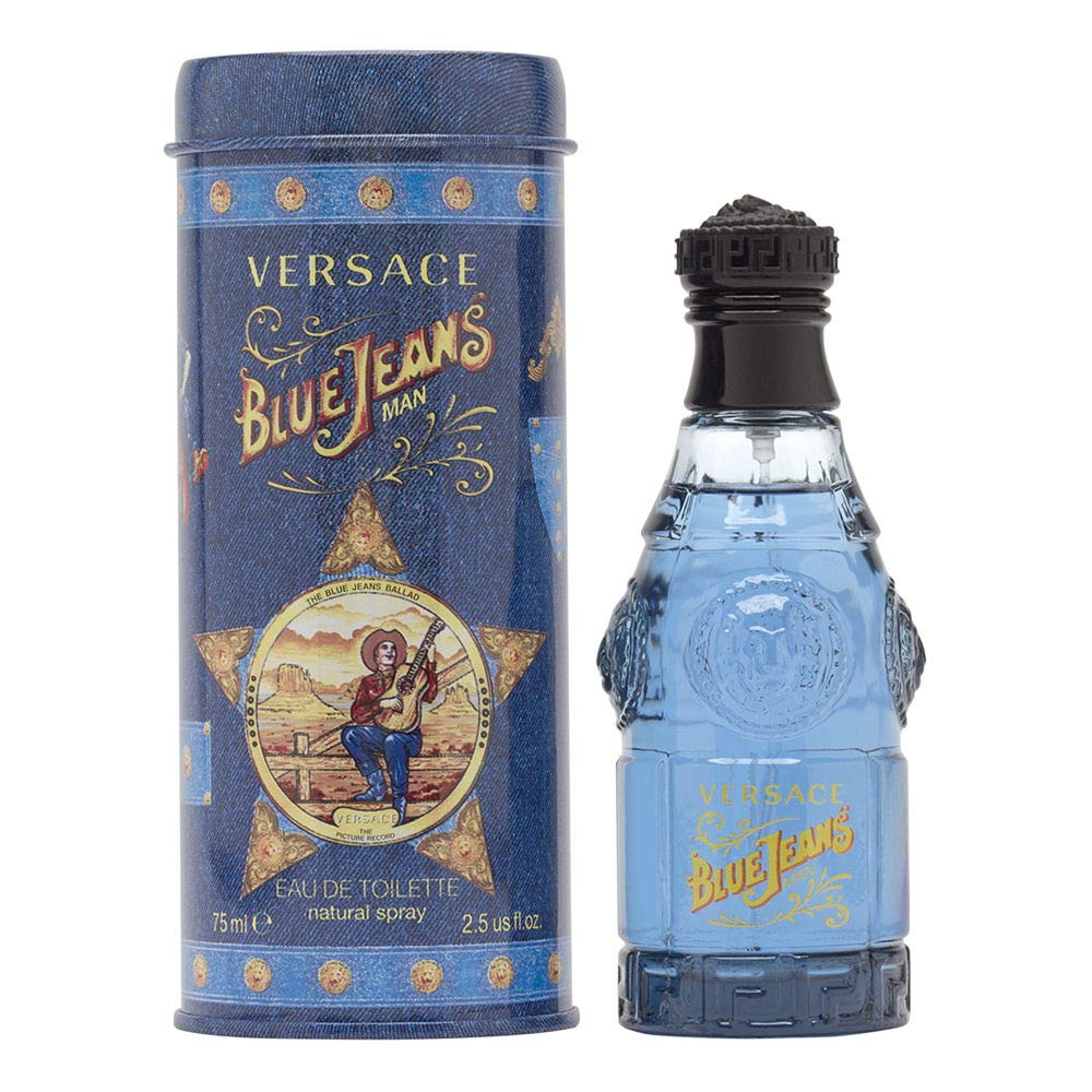 Versace Blue Jeans Eau de Toilette Spray 2.5 oz front view