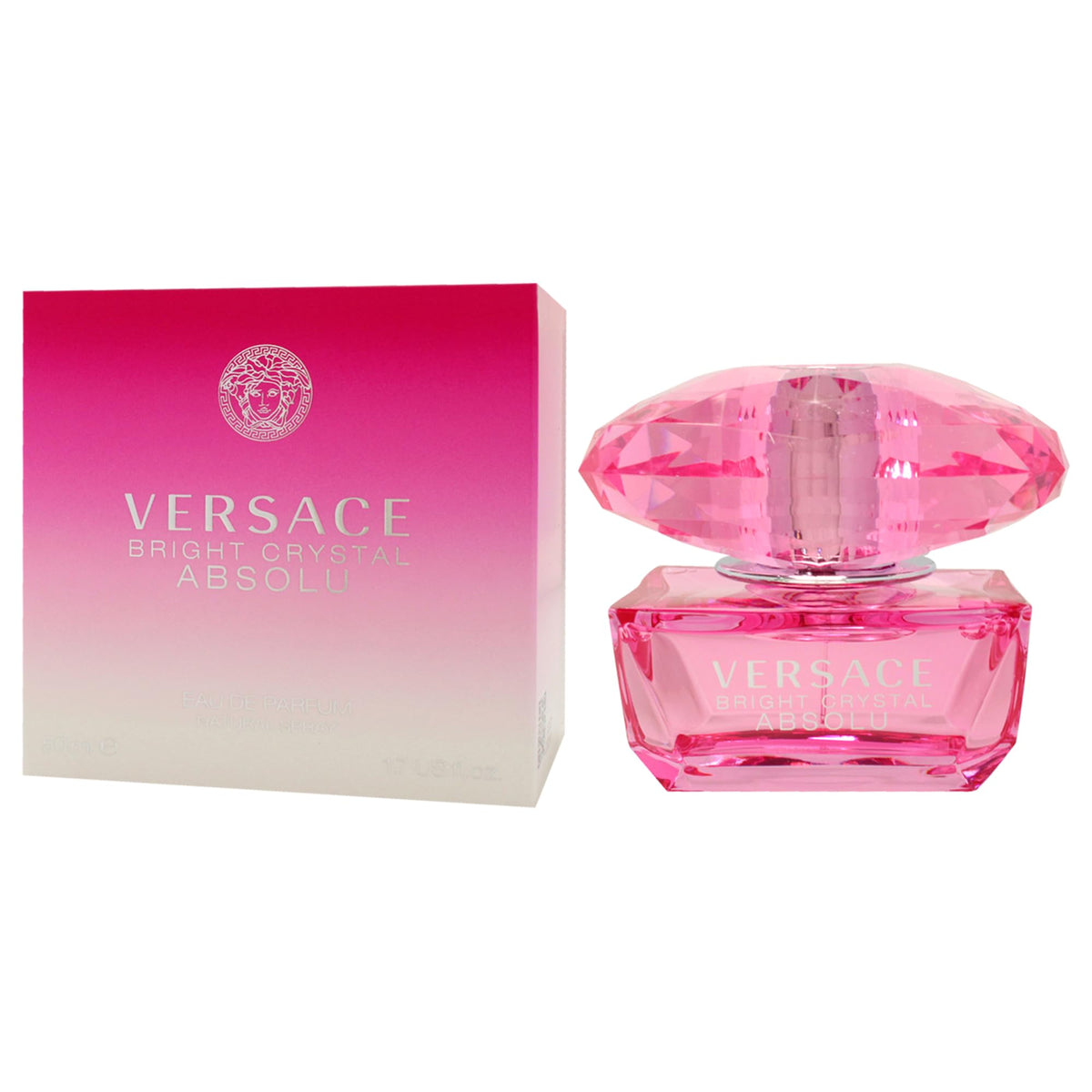 Versace Bright Crystal Absolu Eau de Parfum on vanity