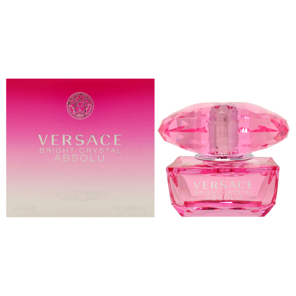 Versace Bright Crystal Absolu Eau de Parfum Spray 1.7 oz front view