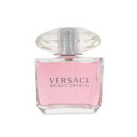 Versace Bright Crystal bottle with floral background