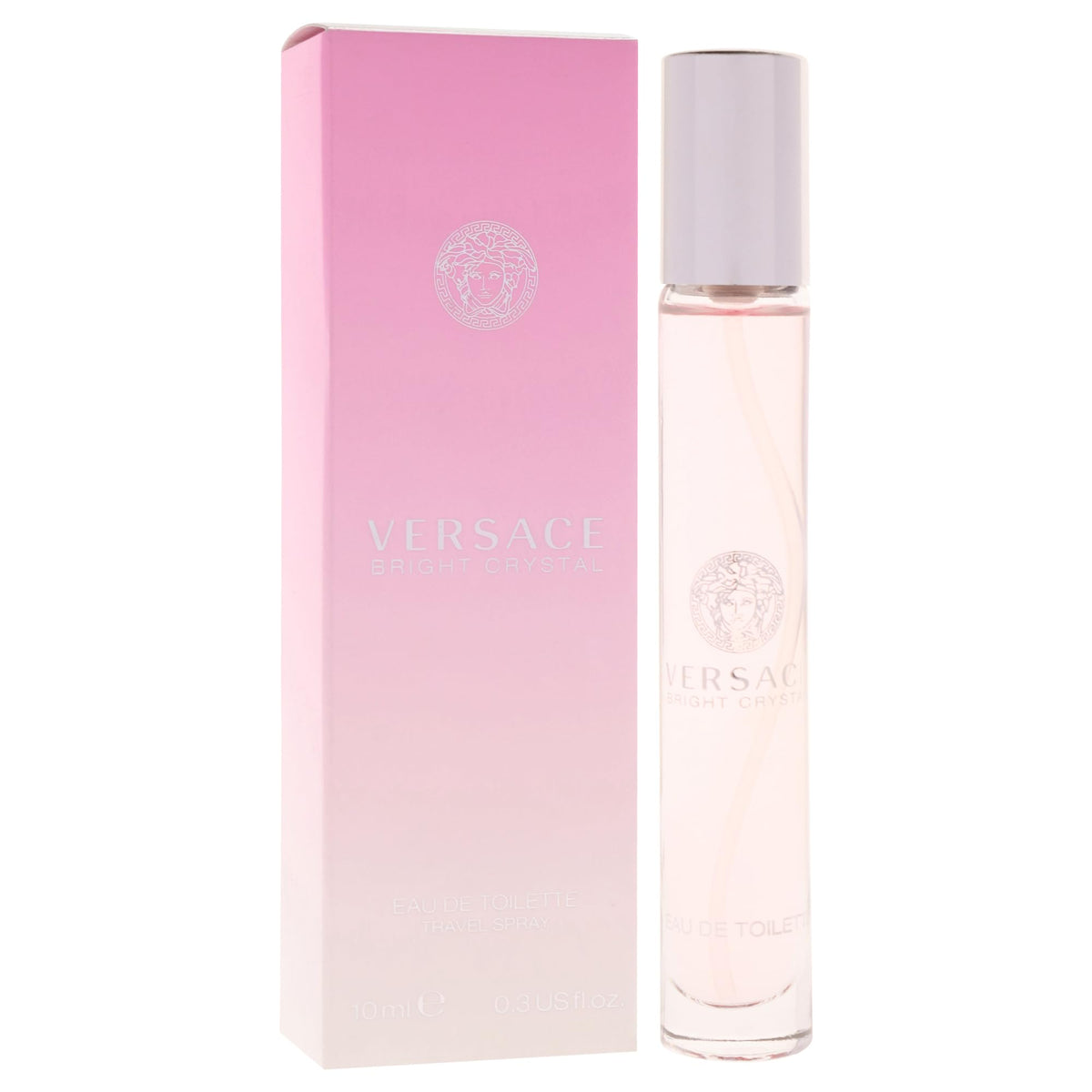 Versace Bright Crystal Eau De Toilette 0.3 Oz bottle side view