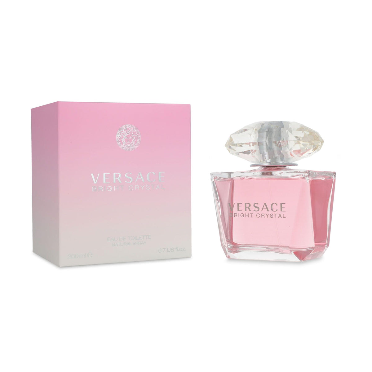 Versace Bright Crystal Eau de Toilette Spray 6.7 oz front view