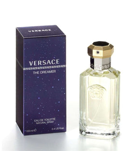 Versace Dreamer fragrance spray close-up