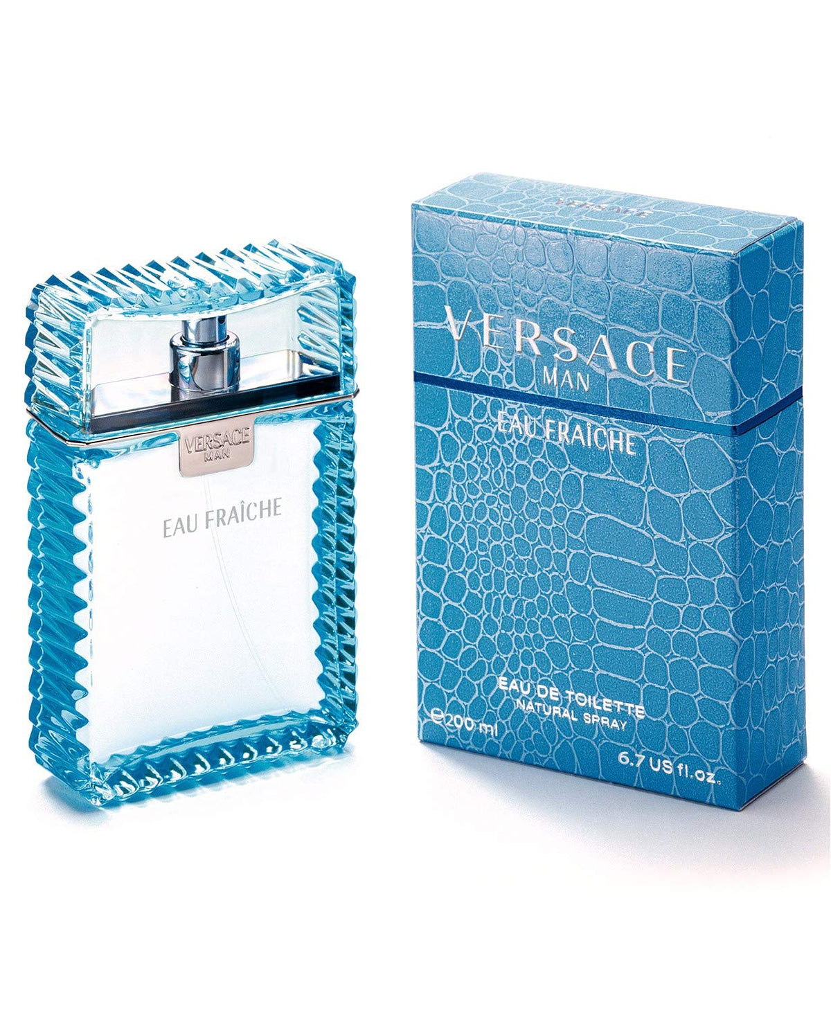 Versace Eau Fraiche 6.8 oz bottle side view