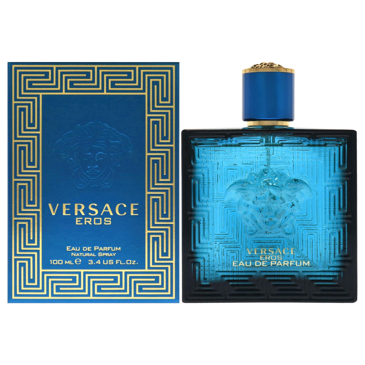 Versace Eros Eau de Parfum Spray 3.4 oz front view