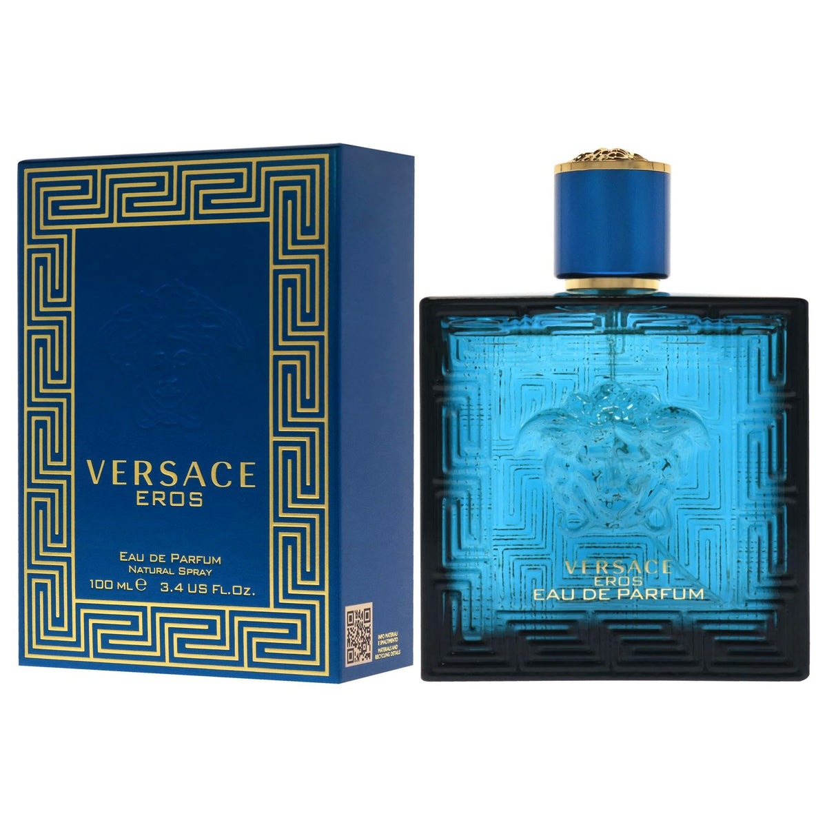 Versace Eros Eau de Parfum Spray 3.4 oz lifestyle shot