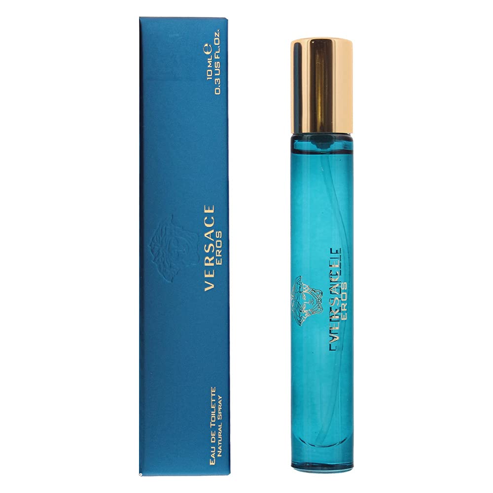 Versace Eros Eau de Toilette Spray 0.3 oz bottle front view