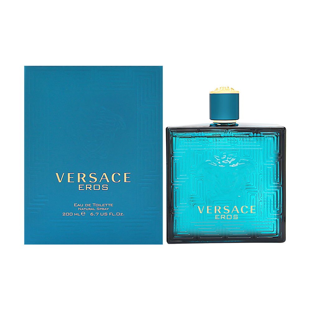 Versace Eros Eau De Toilette Spray 6.7 oz bottle front view