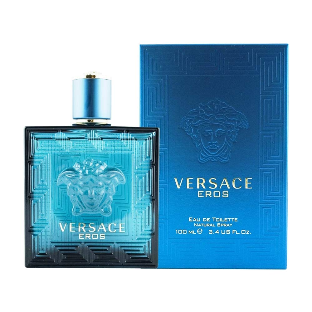 Versace Eros Eau de Toilette Spray for Men 3.4 oz front view