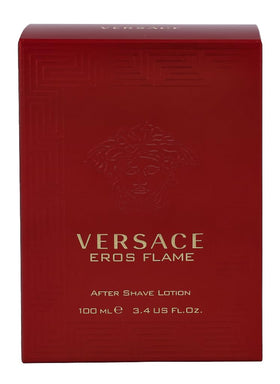 Versace Eros Flame After Shave 100 ml glass bottle side view