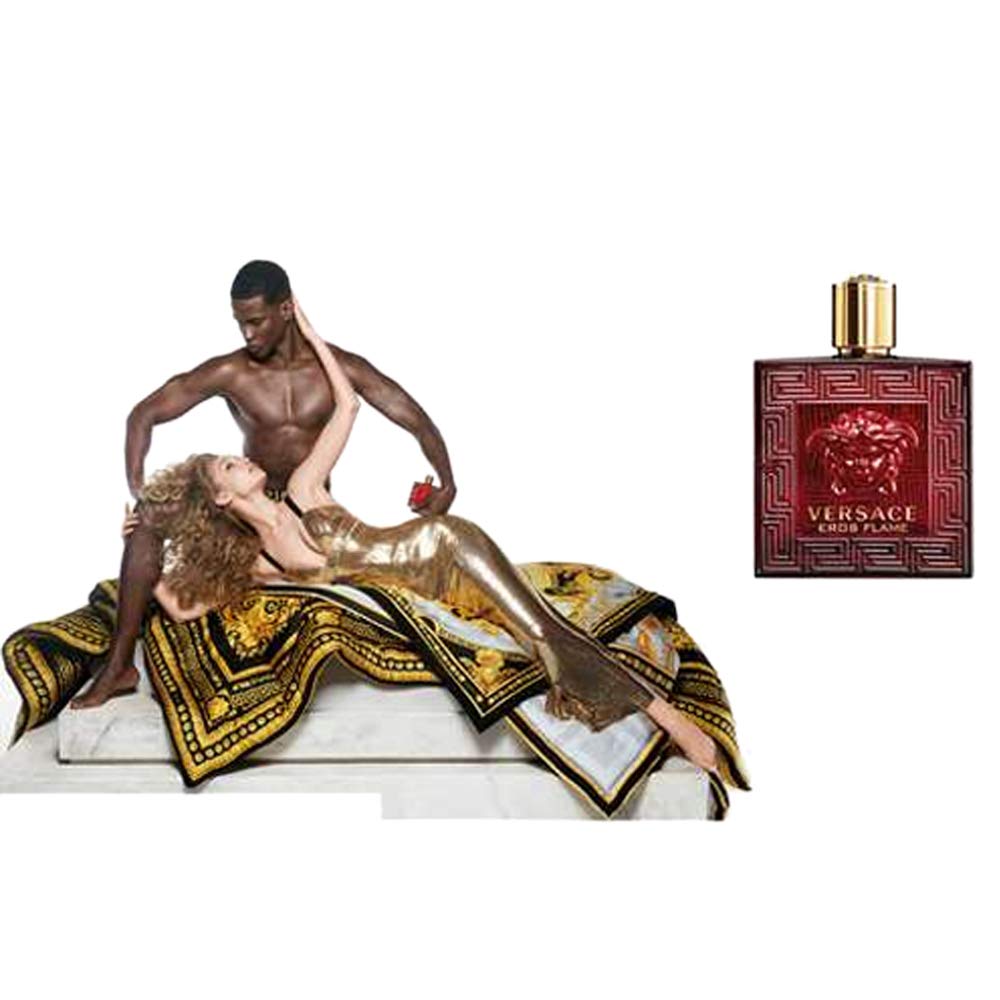 Versace Eros Flame Eau de Parfum in lifestyle setting
