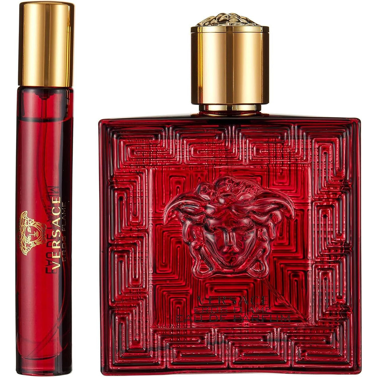 Versace Eros Flame Gift Set packaging with stylish design